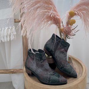 Multi color Snakeskin Bootie